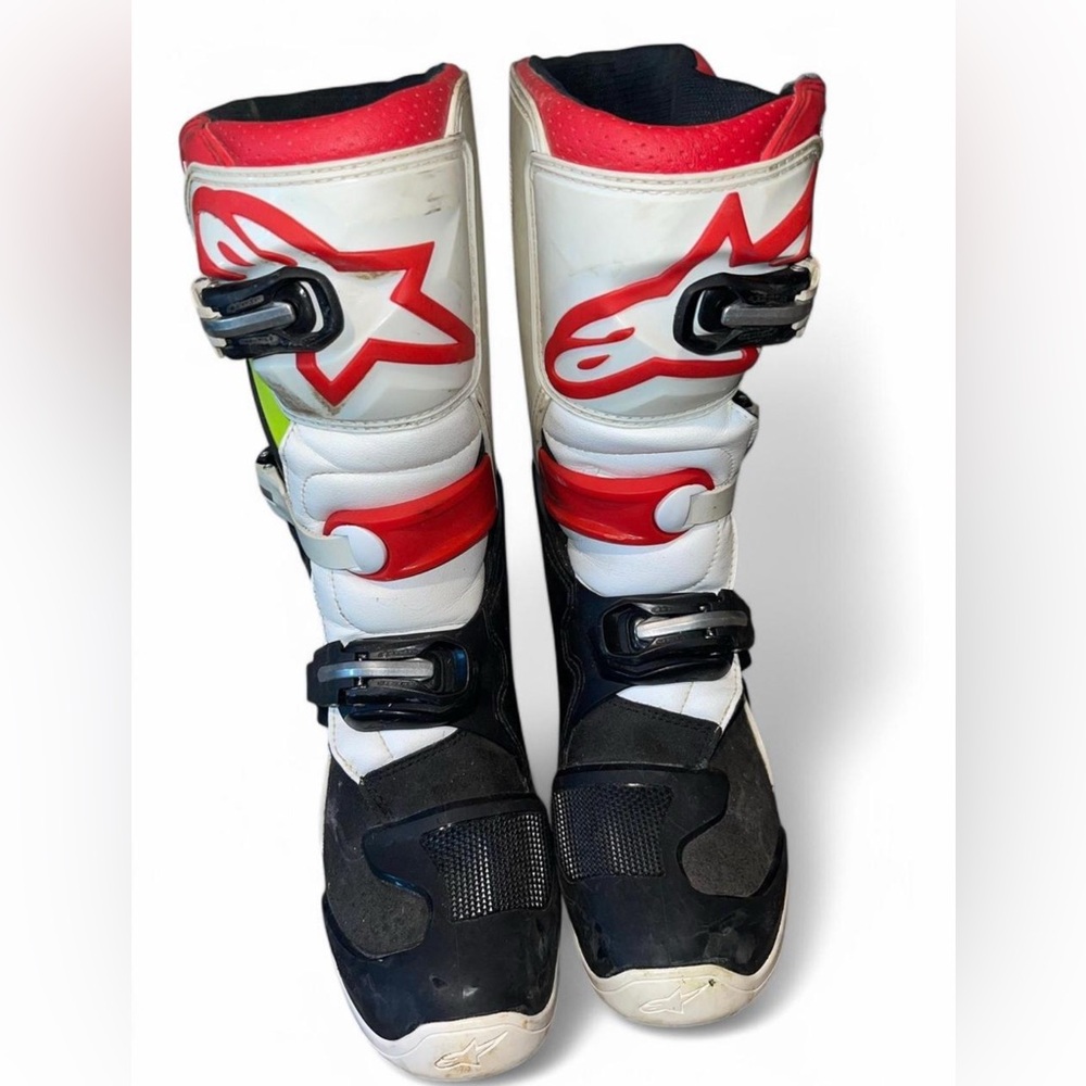 Alpinestars Kids Motocross Boots - Red, Black, White